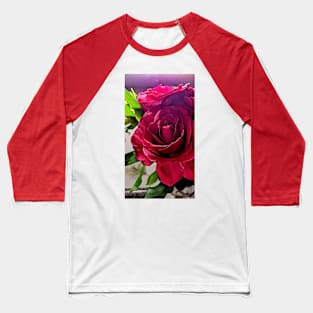 Beautiful Red Rose Photo Baseball T-Shirt